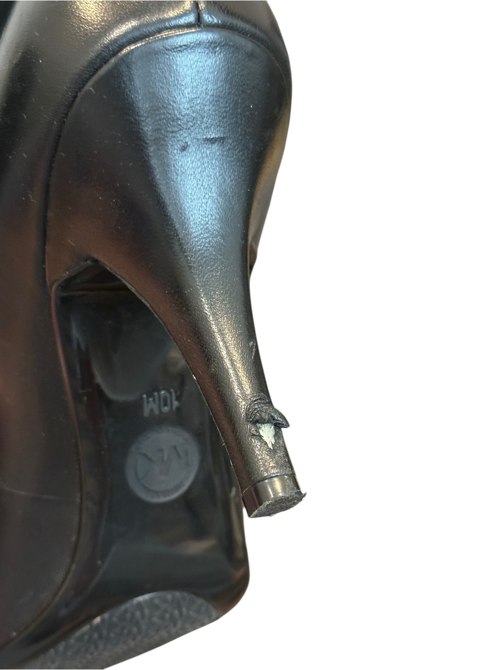 MICHAEL Michael Kors Pointed Toe Leather Pumps in Classic Black Women’s 10 - Picture 8 of 8